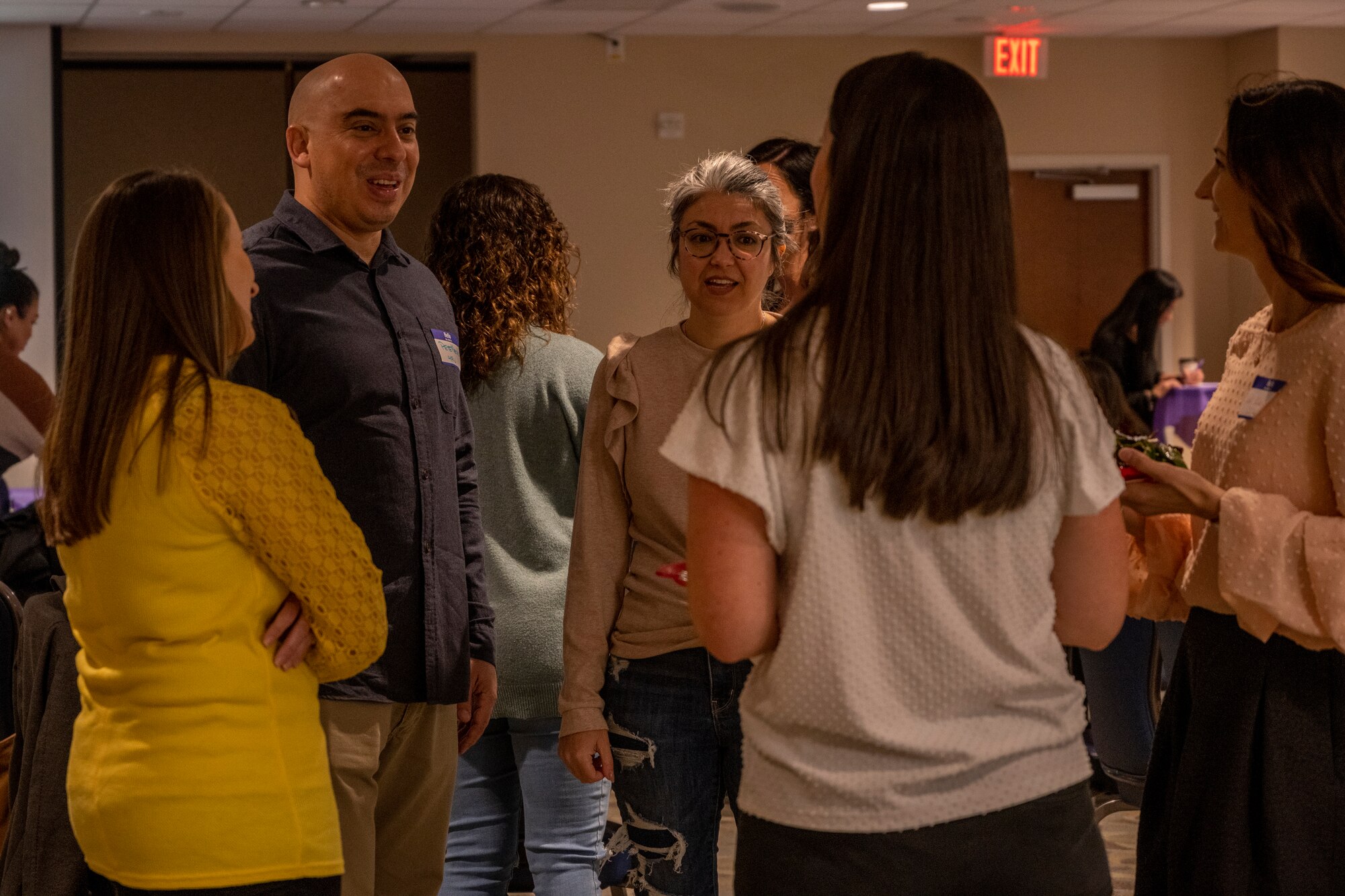 Key Spouses are volunteers appointed by the unit commander that passes along information and provides resources to families. (U.S. Air Force photo by Senior Airman Kylie Barrow)