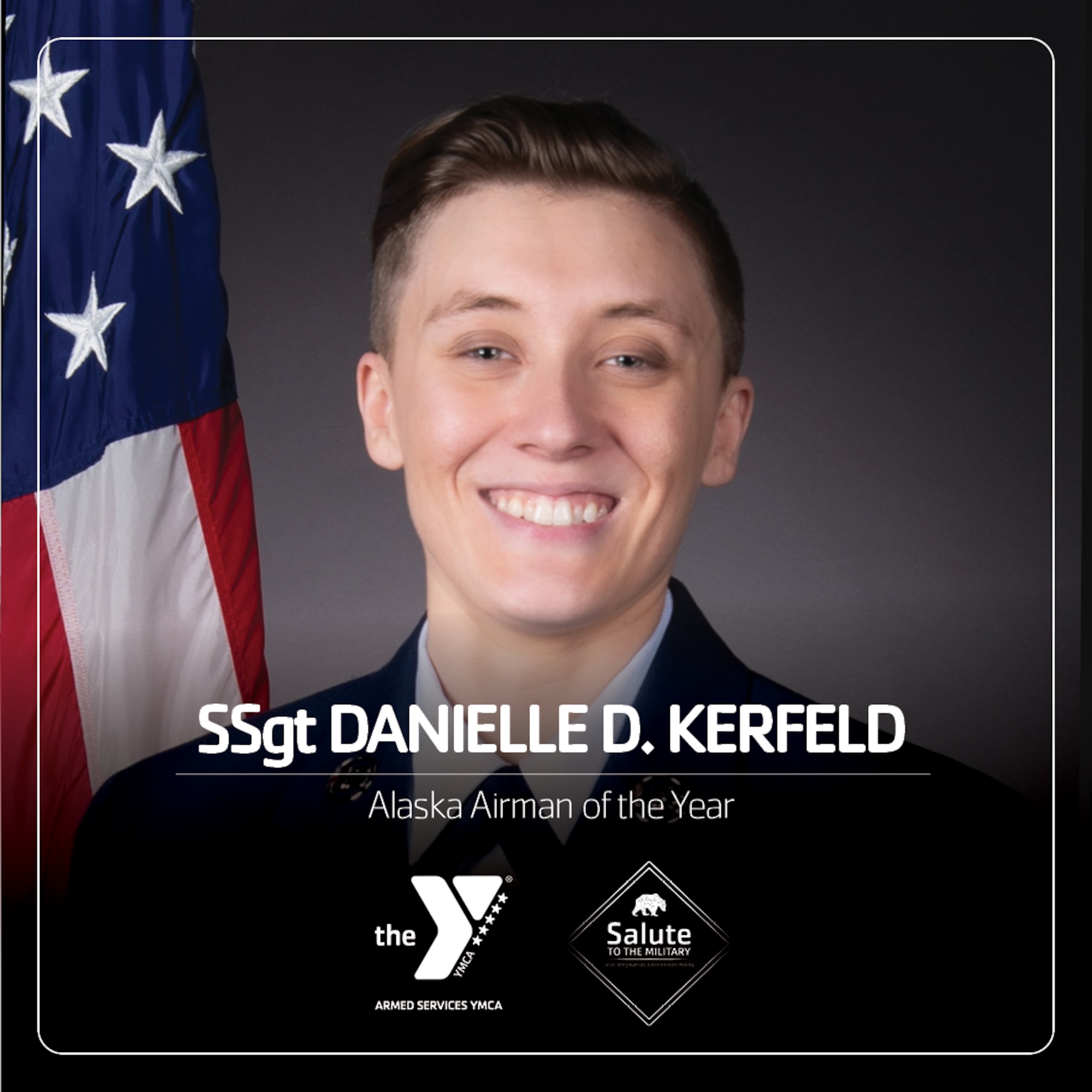 Air Force Staff Sgt. Danielle Kerfeld was recognized as the Alaska Airman of the Year.