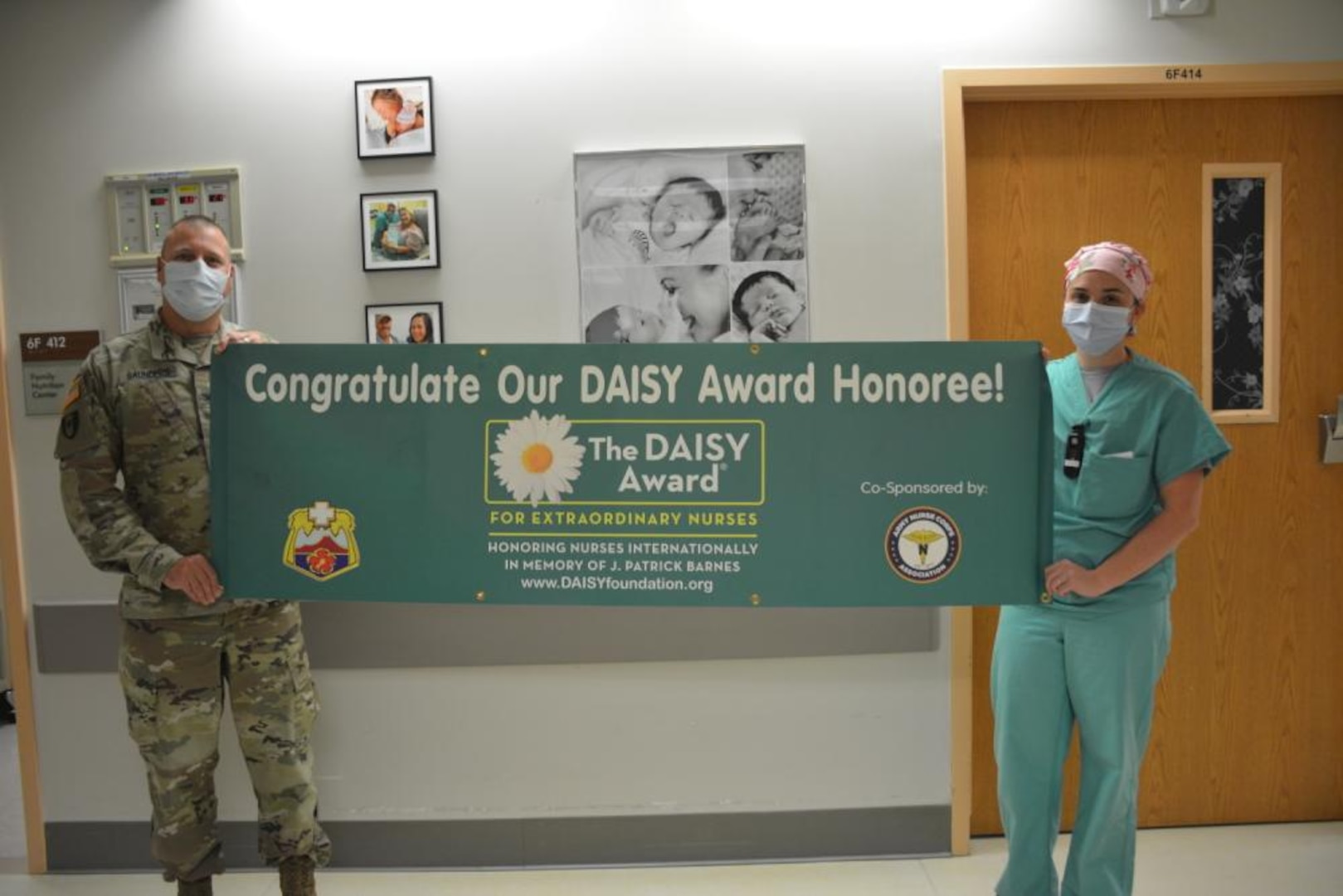 Congratulations to our newest “DAISY Award” recipient, (right) Capt. Allison Crow, RN. The DAISY Award recognize nurses who provide extraordinary, coordinated, compassionate and skillful care every day.