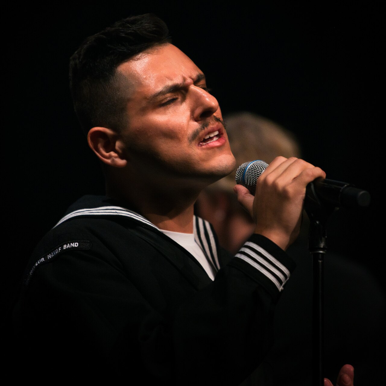 (Dec. 15, 2022) Musician 3rd Class Robert Novoa, member of the U.S. Naval Forces Europe-Africa (NAVEUR-NAVAF) Band, performs during a concert at Teatro Garibaldi in Santa Maria Capua Vetere, Italy, Dec. 15, 2022. NAVEUR-NAVAF operates U.S. naval forces in the U.S. European Command (USEUCOM) and U.S. Africa Command (USAFRICOM) areas of responsibility. U.S. Sixth Fleet is permanently assigned to NAVEUR-NAVAF, and employs maritime forces through the full spectrum of joint and naval operations.