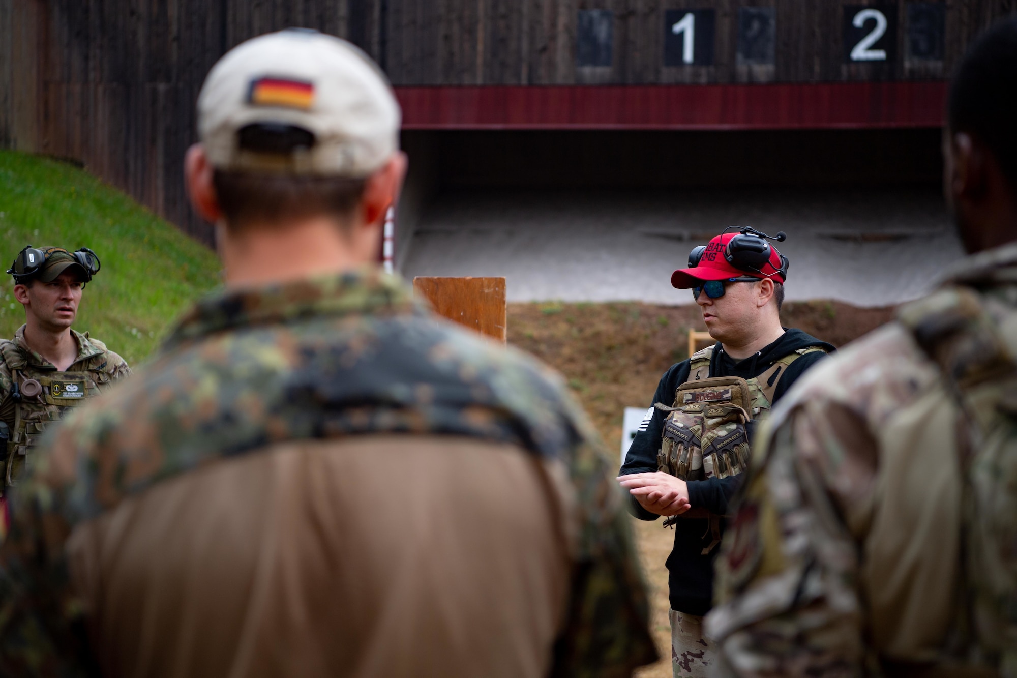 435th Security Forces Squadron instructor, assist students during training