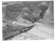 Photo of the Mill Creek project during construction. The project was completed in 1942 and is the oldest project in the Walla Walla District.