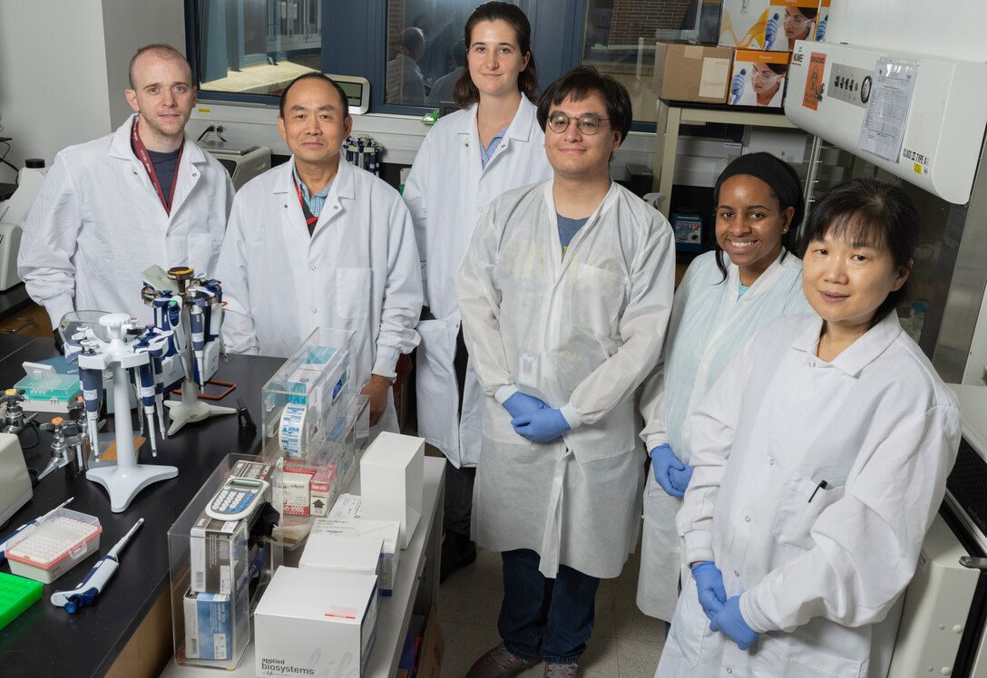 Group photo of Viral Diseases Branch researchers at Walter Reed Army Institute of Research