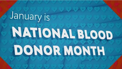 January is National Blood Donor Month