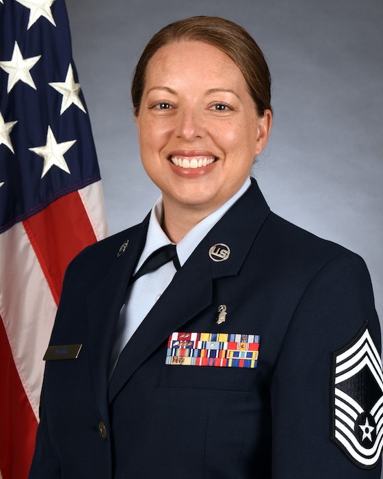 Chief Master Sergeant Andrea Young is the Senior Enlisted Leader for the 624th Regional Support Group, Joint Base Pearl Harbor-Hickam, Hawaii. She is the key enlisted advisor to the group commander and five squadron commanders on operational effectiveness and proper utilization of enlisted members within the organization.