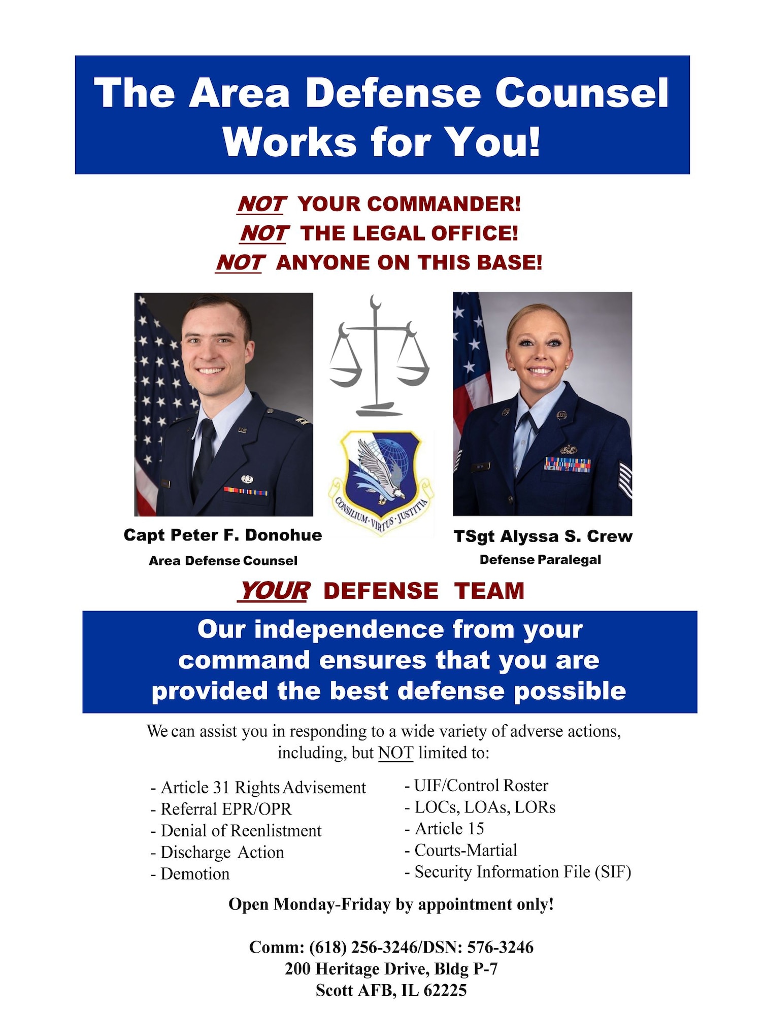 Area Defense Council Flyer