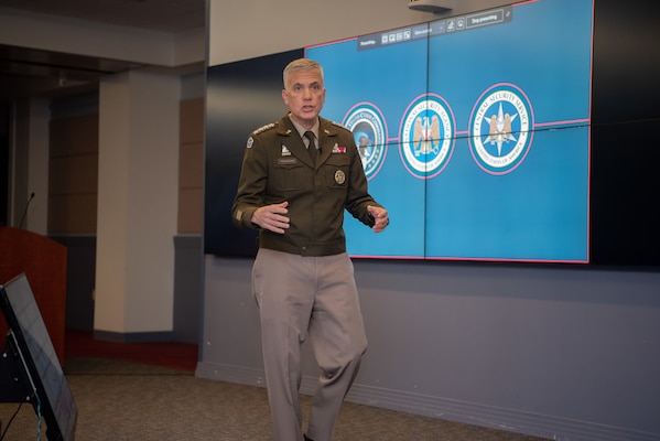 General Paul M. Nakasone, Commander, U.S. Cyber Command and Director, National Security Agency/Chief, Central Security Service, shared his thoughts on strategic leadership with the NDU community as part of the President's Lecture Series on Wednesday, January 4, 2023, in Marshall Hall 155.