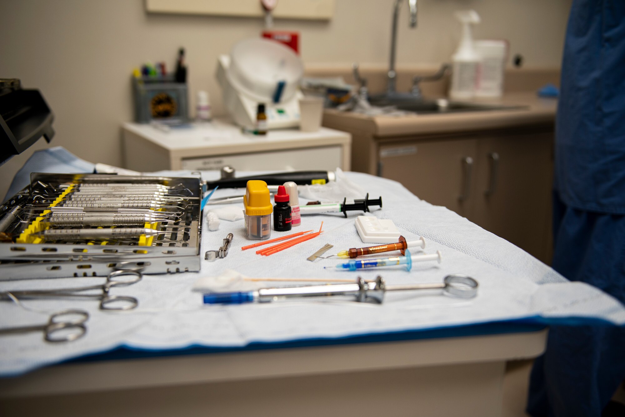 Dental supplies for procedure