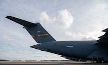 Airmen prepare a C-17 Globemaster III for refueling.
