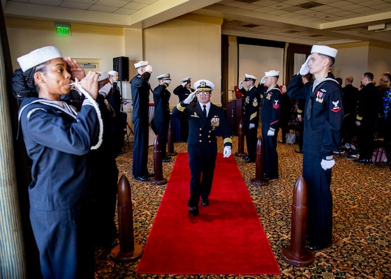 USS Albany Holds Change of Command