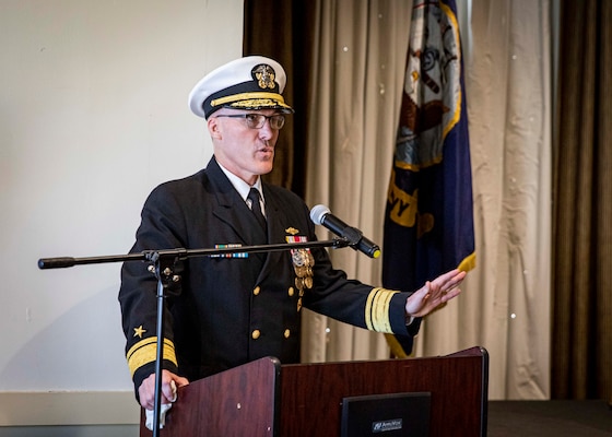 USS Albany Holds Change of Command