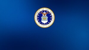 Image of Air Force Logo with blue background.