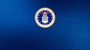 Image of Air Force Logo with blue background.