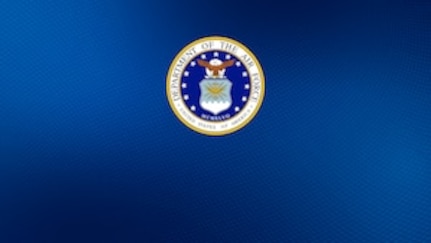 Image of Air Force Logo with blue background.