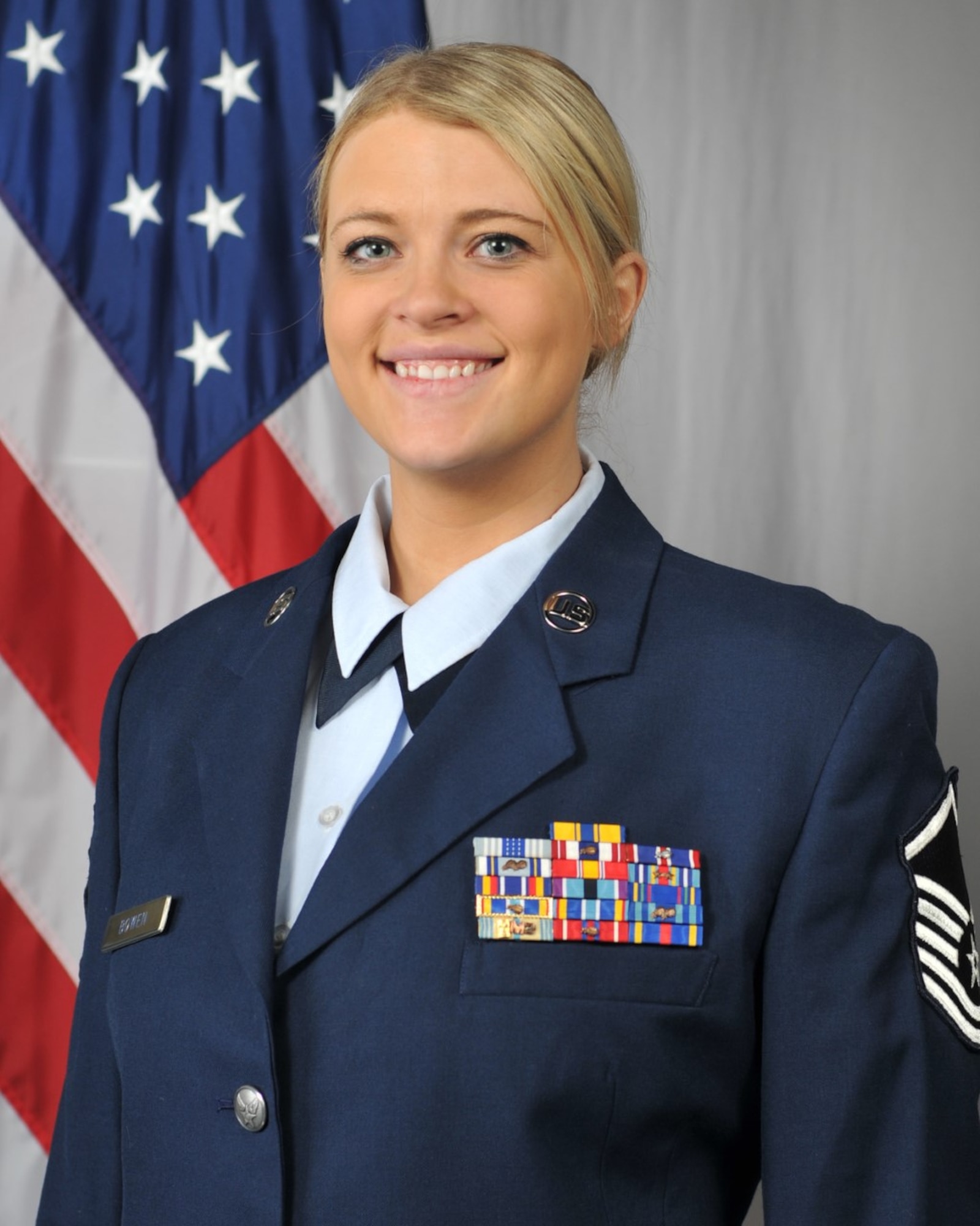 Master Sgt. Jessica Bowen poses for a photo