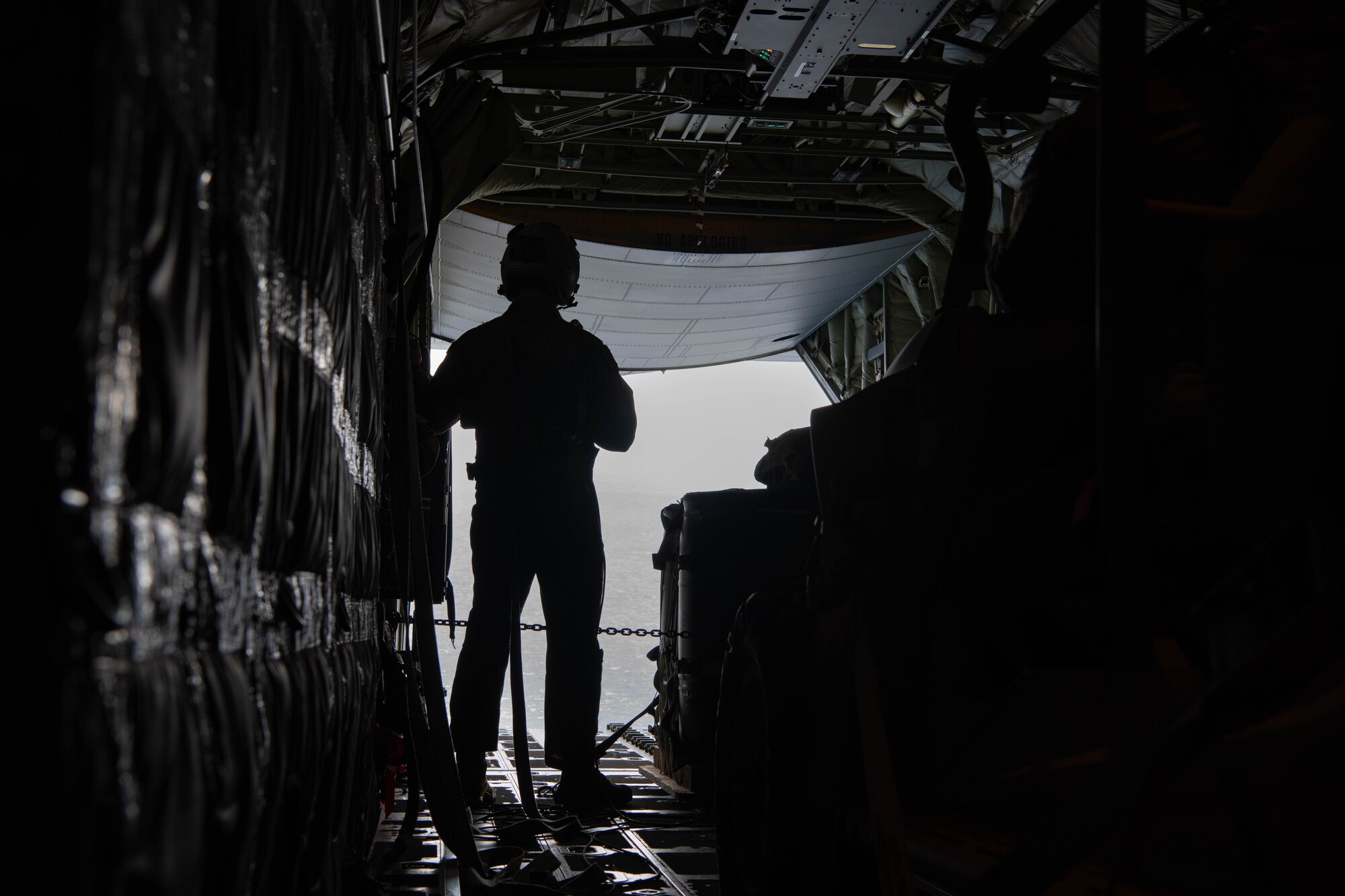 Airman waits for air operations.