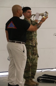 Virginia, Maryland, N.C. Guard Soldiers train on basics of Military Funeral Honors at SMR