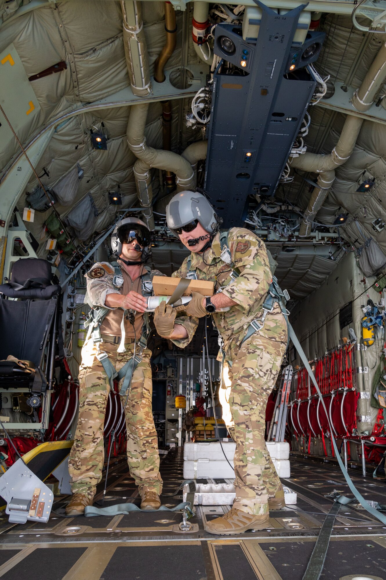 HC-130J open water rescue training