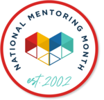 Graphic showing the National Mentoring Month logo.