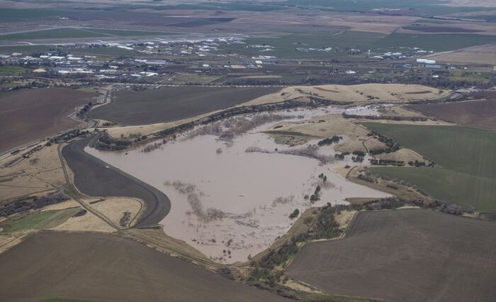 Bennington Lake at 80% full on February 7, 2020.