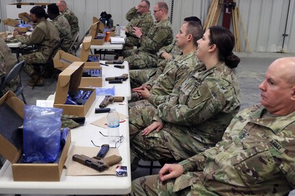Fort McCoy’s New Equipment Fielding Facility fields Fort Jackson’s SIG Sauer pistols