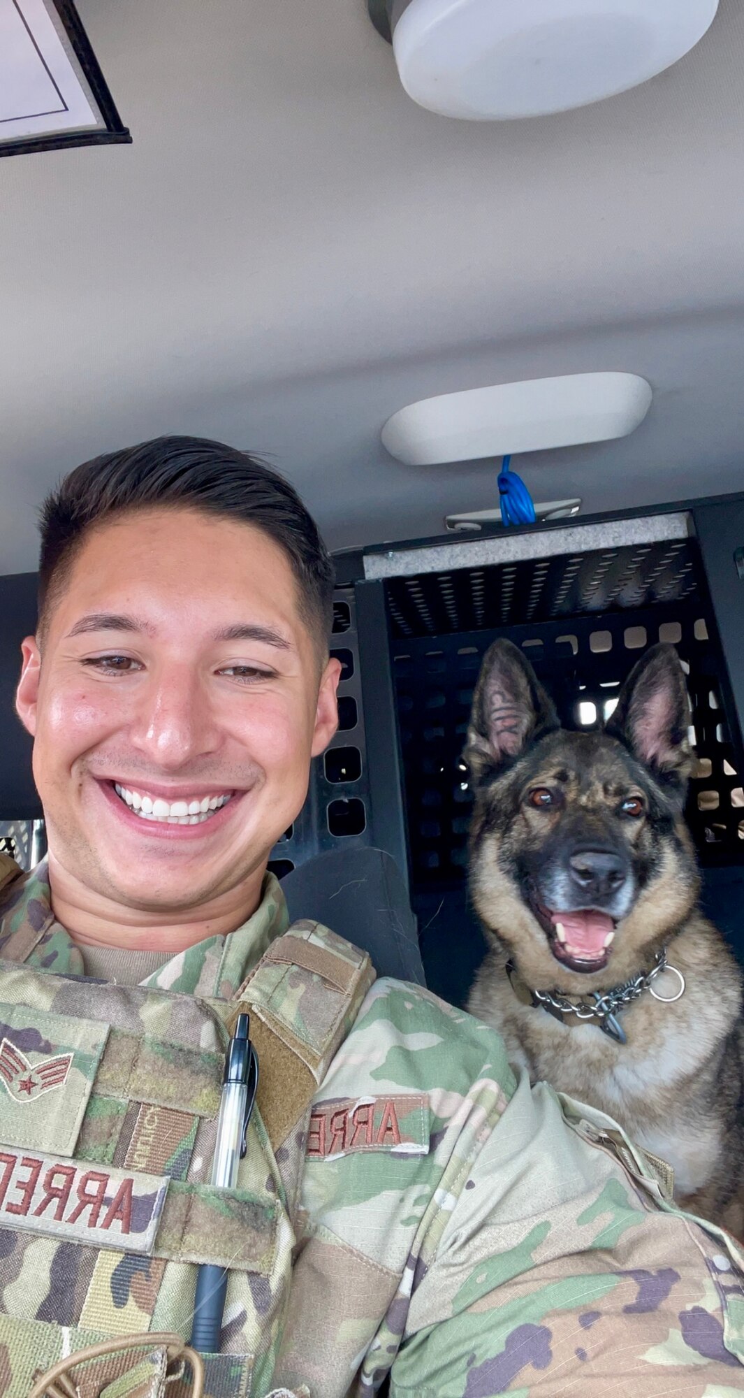 Jordan and Ajola on shift taking a selfie. (Courtesy photo)