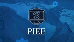 PIEE graphic on a blue background