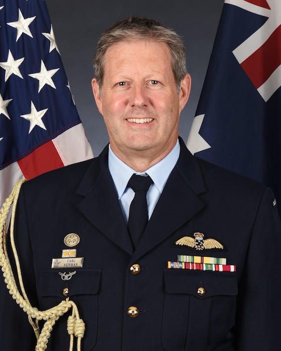 an official photo of AIR VICE-MARSHAL CARL NEWMAN