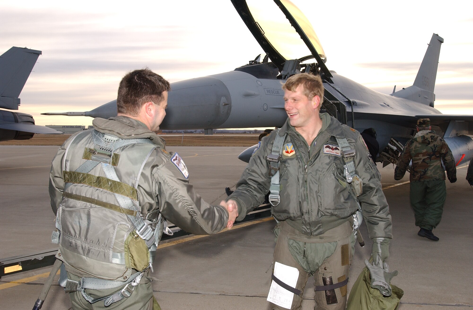 F-16 pilot Major Dave Page