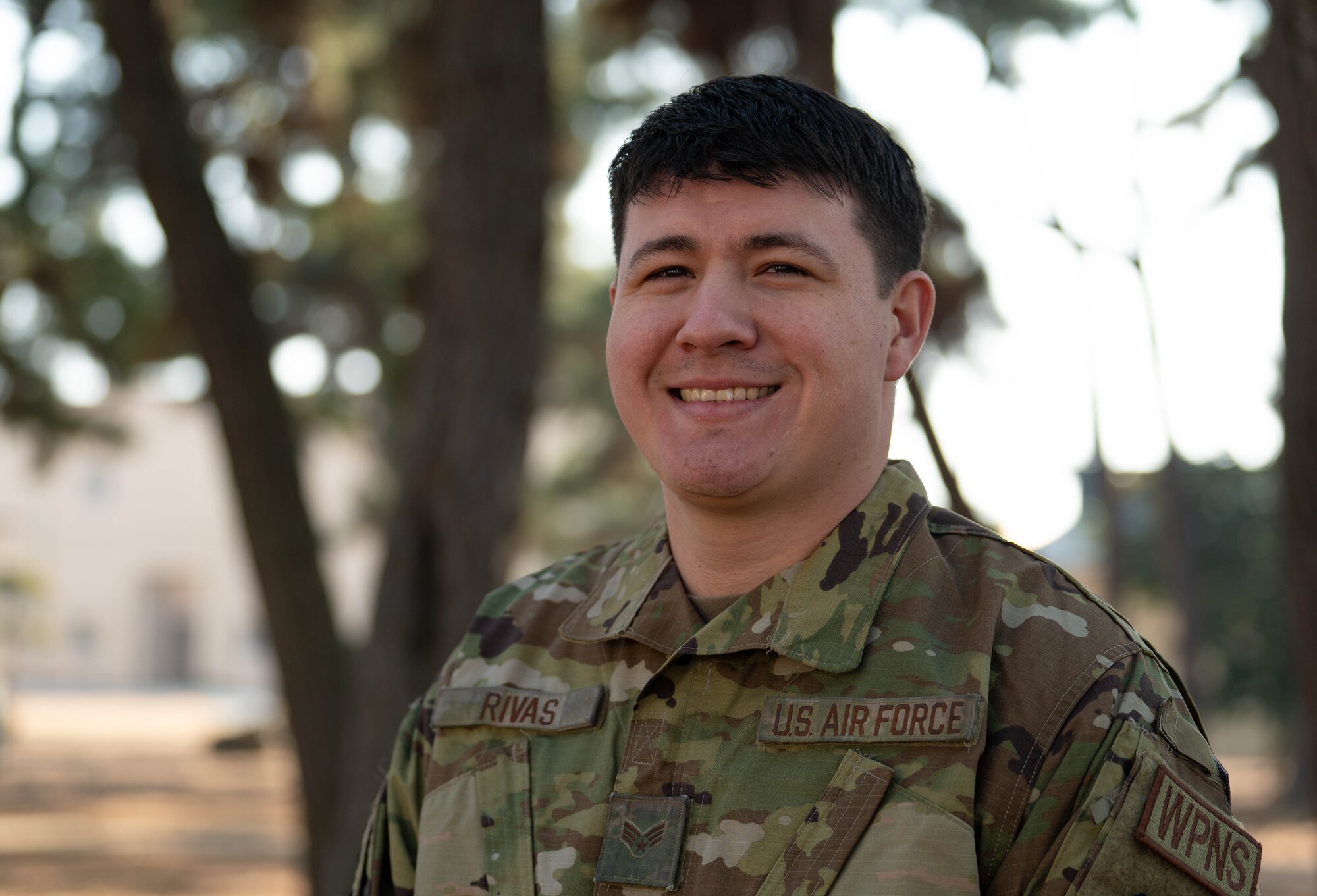 Senior Airman Adrian Rivas, 8th Maintenance Group’s Weapons Standardization Section squadron lead crew member, poses for a photo on Kunsan Air Base, Republic of Korea, Jan. 11, 2023. Rivas was recognized as ‘Pride of the Pack’ for the week of Jan. 9-13, 2023. (U.S. Air Force Photo by Senior Airman Shannon Braaten)