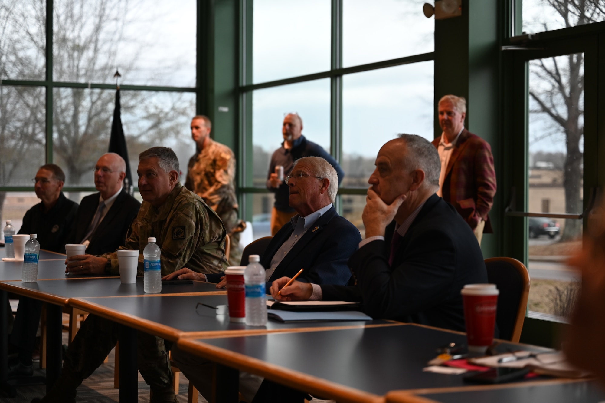 186th Air Refueling Wing hosts state leadership for KC-46 tour.