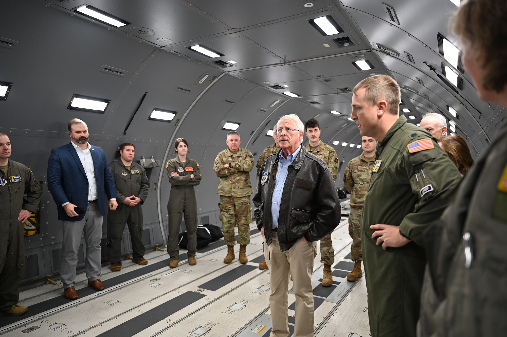 186th Air Refueling Wing hosts state leadership for KC-46 tour.