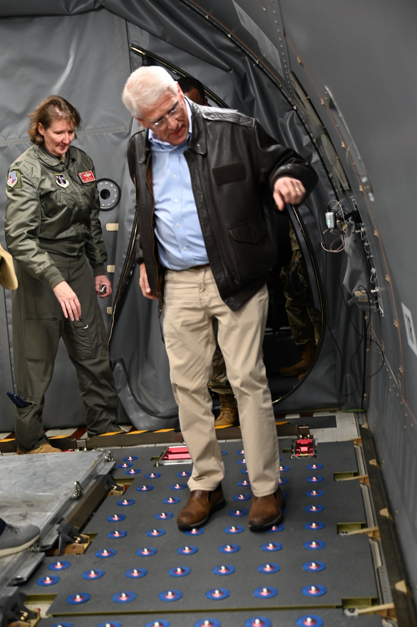 186th Air Refueling Wing hosts state leadership for KC-46 tour.