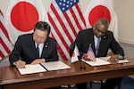 Austin, Hamada Sign Documents to Strengthen Alliance Interoperability