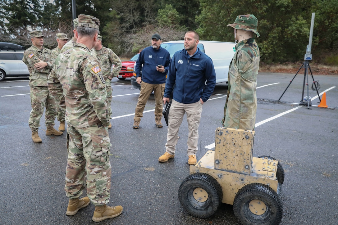 Army leaders and industry professionals gather at the American Lake Conference Center on Joint Base Lewis-McChord, Jan. 9, 2023, to discuss modernization and readiness at the Stryker Leader's Summit.