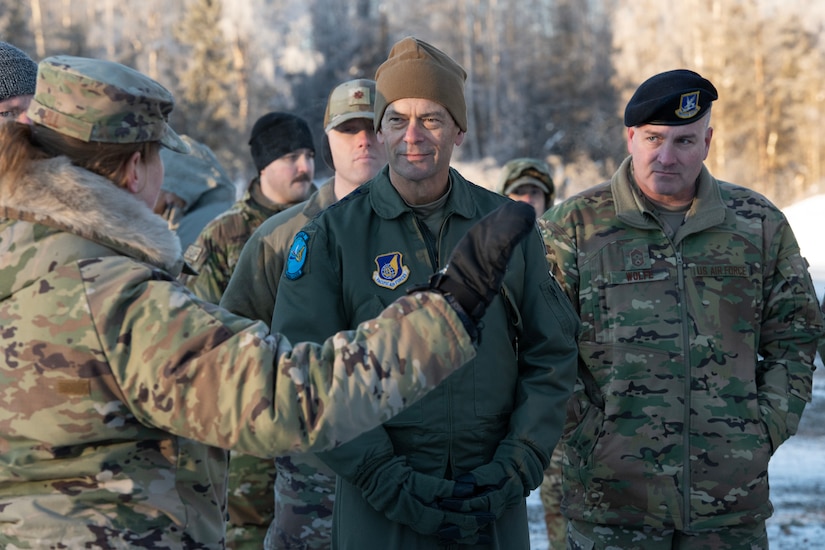 PACAF command team visit JBER