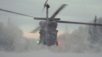 Special Tactics Airmen assigned to 24th Special Operations Wing, Detachment 1, conduct an aerial insertion and field training exercise at Camp Mad Bull training site on Joint Base Elmendorf-Richardson, Alaska, Jan. 10, 2023. The 24 SOW Det 1 Special Tactics Airmen are capable of assessing and opening anything from a major international airport to clandestine dirt strips in either permissive or hostile locations, providing strategic access for follow-on forces during global contingencies, and joint readiness exercises. Alaska Army National Guardsmen assigned to the 207th Aviation Battalion flew UH-60L and HH-60M Black Hawk helicopters in order to support the aerial insertion, medical evacuation and hoist training of the Special Tactics teams. The Alaska Army National Guard’s GSAB routinely trains with all branches of the military as well as civilian agencies to increase its operational interoperability and to be ready for a wide range of federal and state missions.