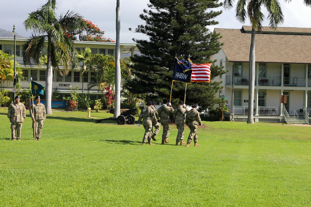 FORT SHAFTER, Hawaii - U.S. Army Pacific bid farewell to Command Sgt. Maj. Jason J. Fillmore, U.S. Army Pacific Headquarters and Headquarters Battalion command sergeant major, and welcomed Command Sgt. Maj. Brian D. Seager, during a Change of Responsibility ceremony on Historic Palm Circle, here, Jan. 11.