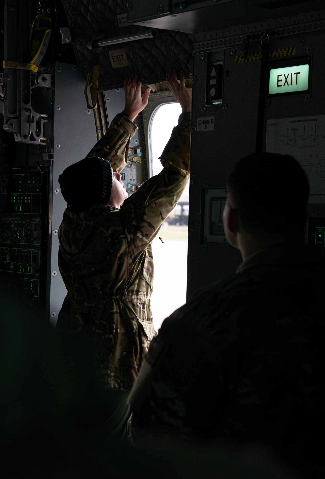 Door opening demonstration occurs