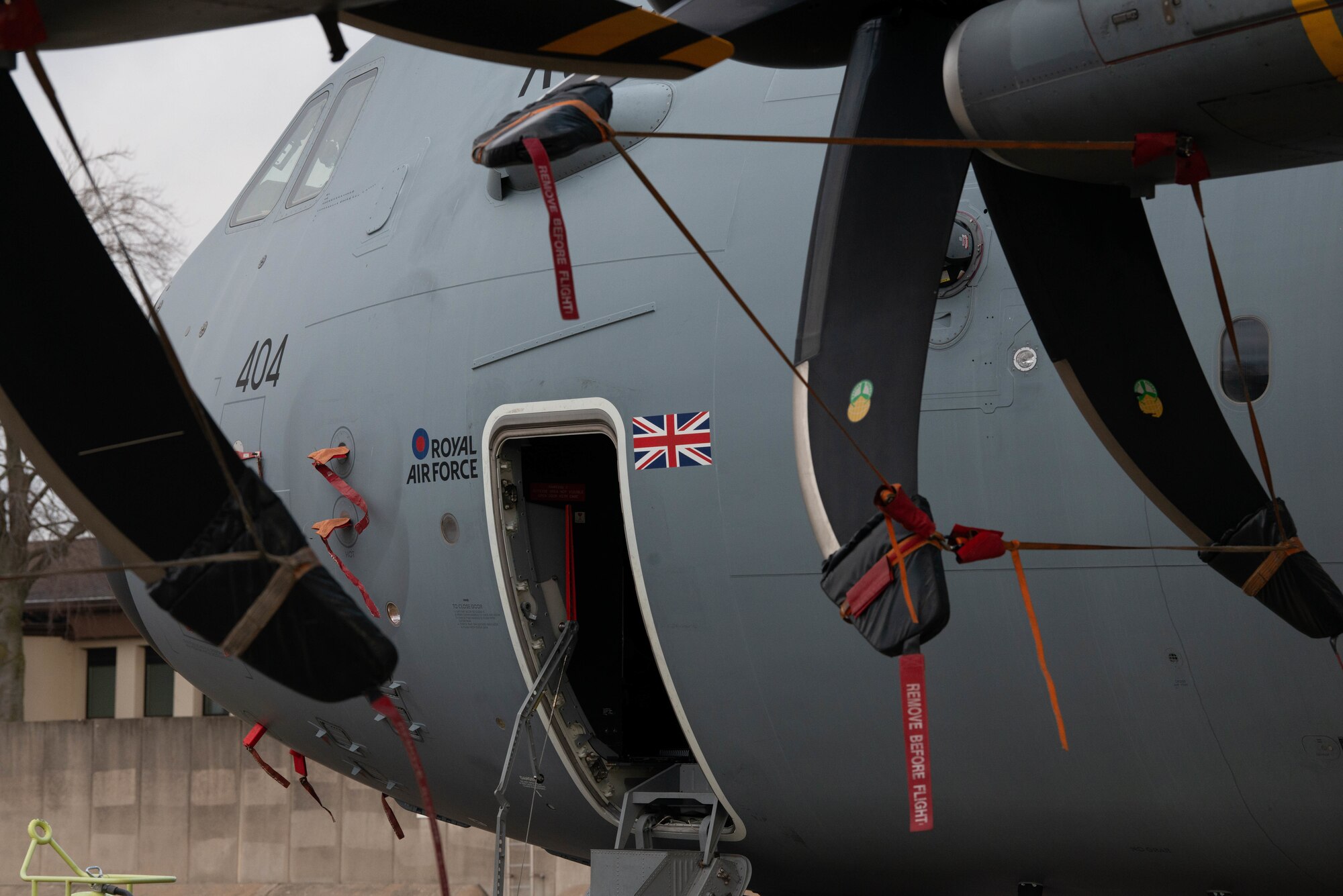 Plane sits on flightline