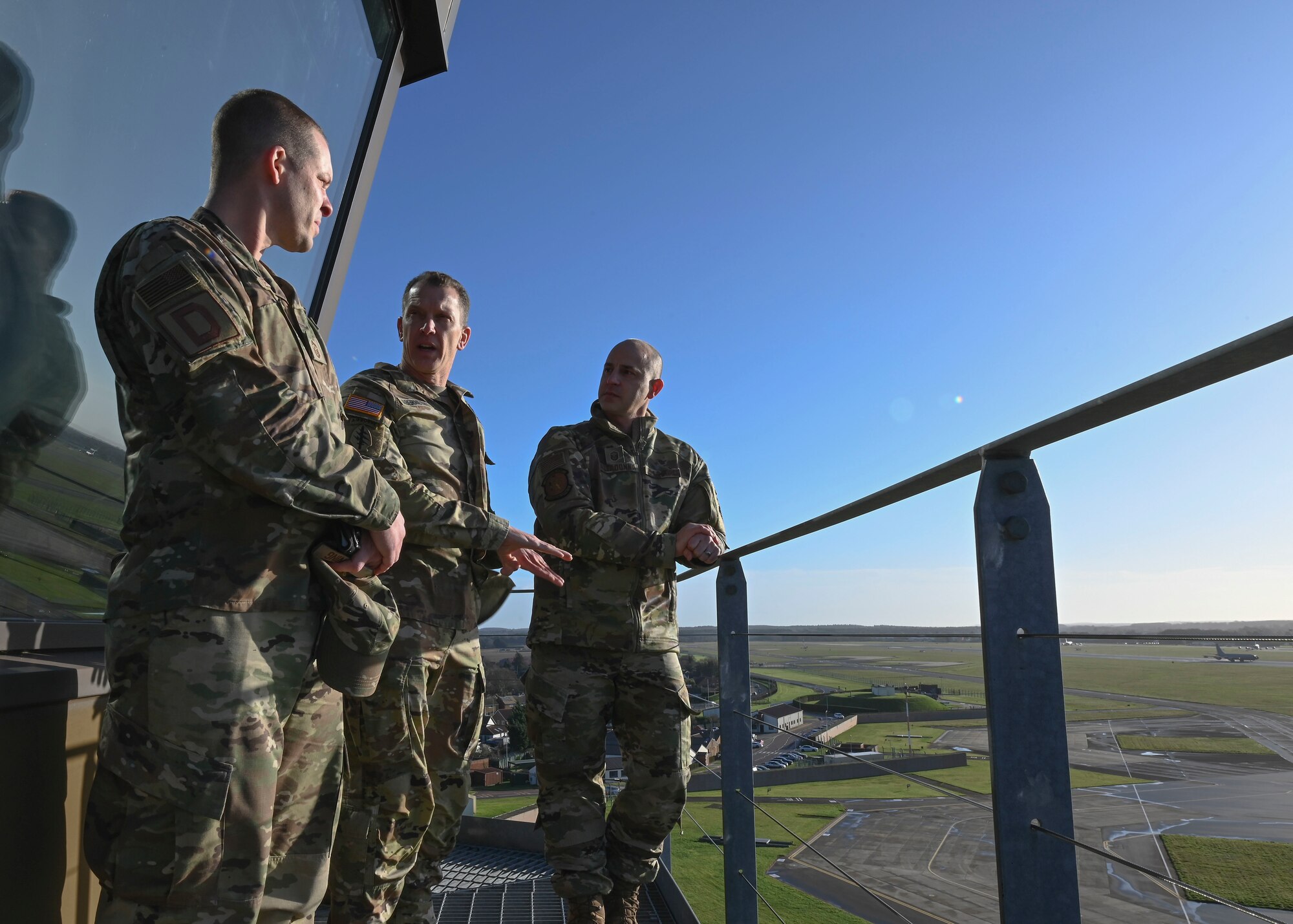 Abernethy travelled to RAF Mildenhall to meet with Airmen and learn about what strategic advantage the wing plays in the European theater.