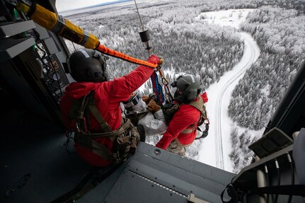 Alaska Army National Guard’s Detachment 1, Gulf Company, 2-211th General Support Aviation Battalion, rescued a distressed individual Jan. 17 from the Main Bay Hatchery 20 miles southwest of Whittier.