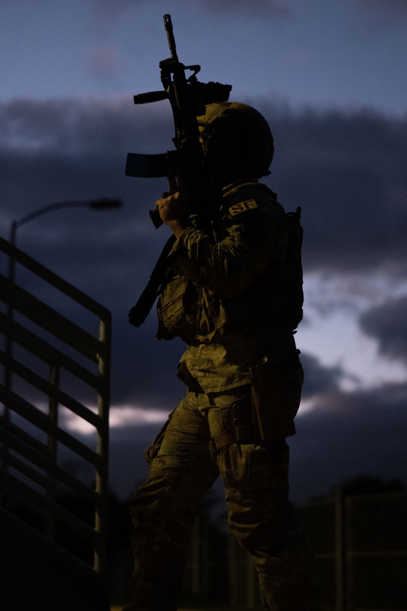 EST Airmen are highly trained and equipped to mitigate special threats which can involve barricaded suspects, hostages and active shooters. (U.S. Air Force photo by Airman 1st Class Zachary Foster)