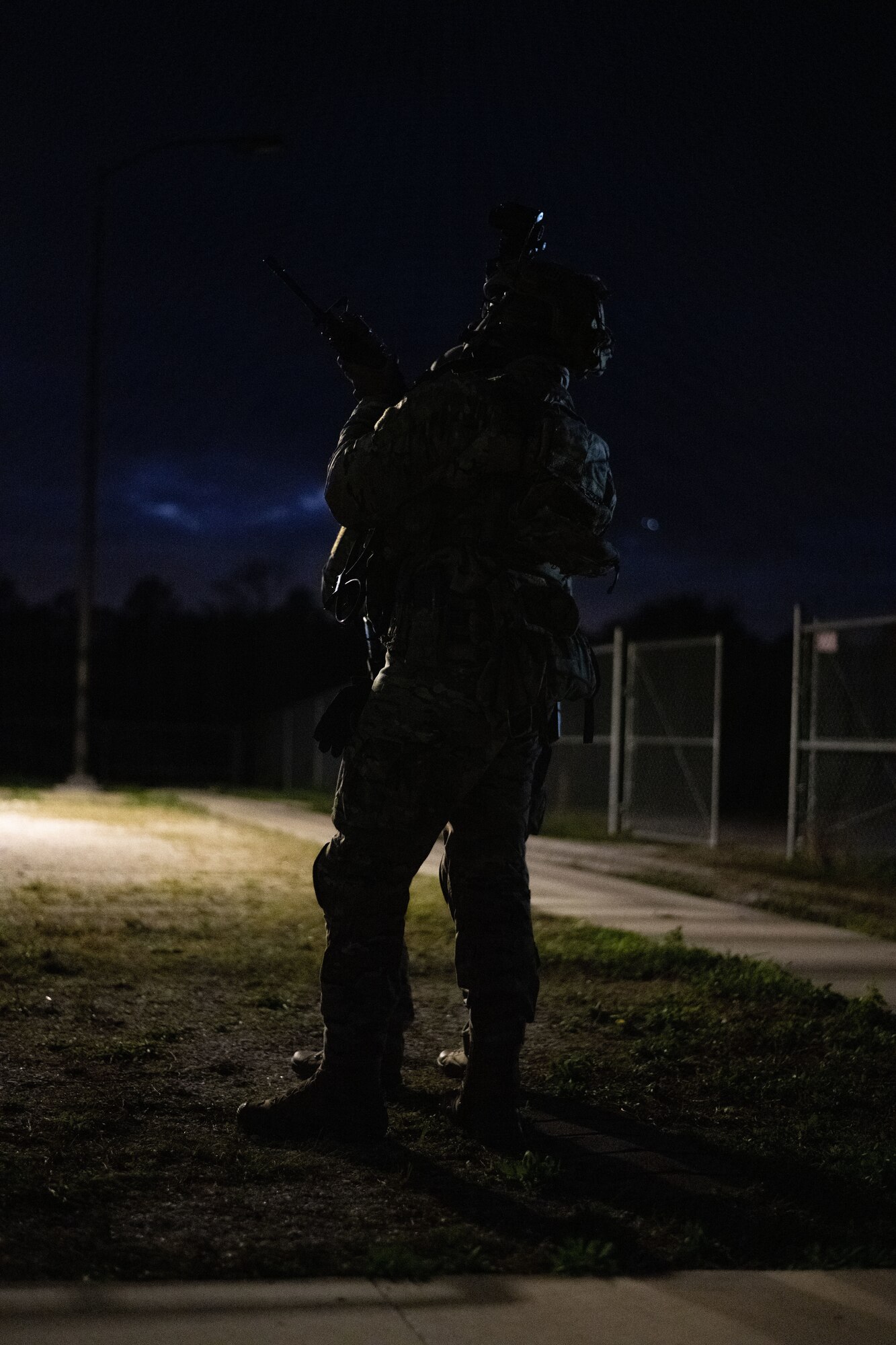 EST Airmen are highly trained and equipped to mitigate special threats which can involve barricaded suspects, hostages and active shooters. (U.S. Air Force photo by Airman 1st Class Zachary Foster)