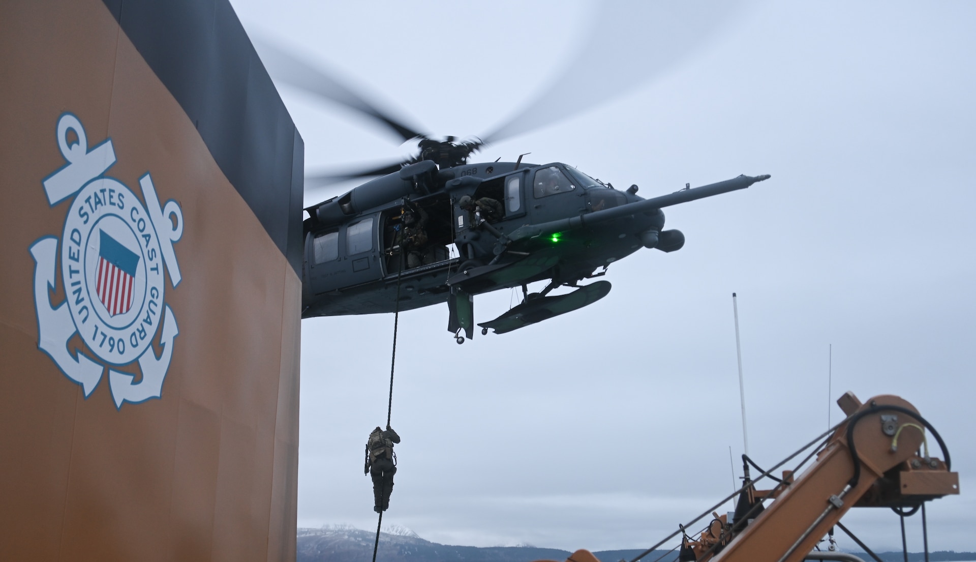 Alaska Air National Guard trains with Coast Guard at Air Station Kodiak