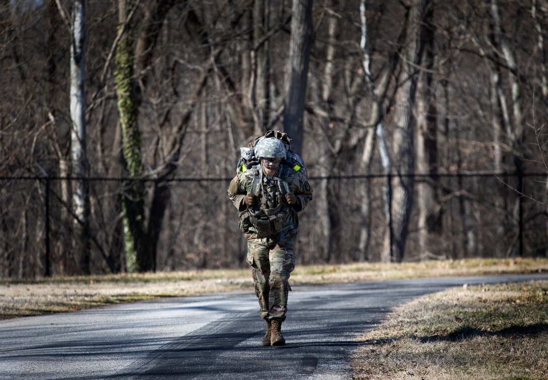 Soldier participates in Best Warrior competition.