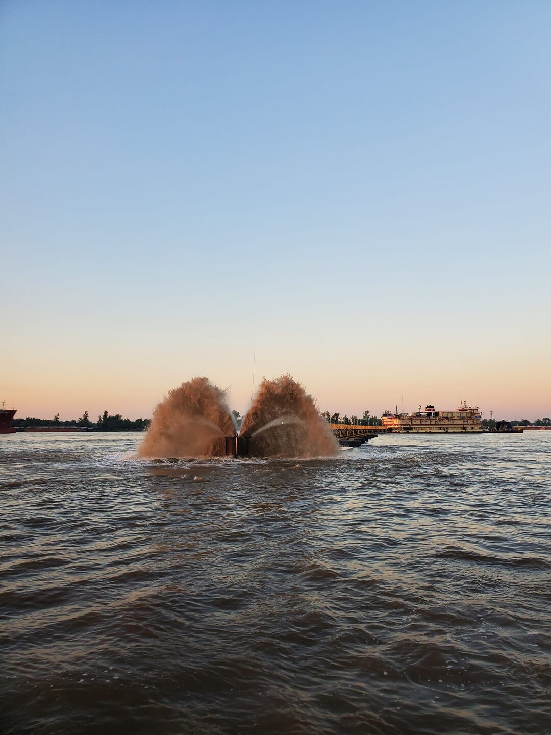 The U.S. Army Corps of Engineers (USACE) Vicksburg District’s Dredge Jadwin and its crew returned to the Vicksburg Harbor this morning completing the 2022 dredging season. 

After departing May 10, 2022, the dustpan dredge spent 254 days on the water and relocated 6.2 million cubic yards of material from the Mississippi River. A normal dredging season lasts approximately 160 days.