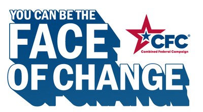 Combined Federal Campaign logo with "You can be the face of change" text
