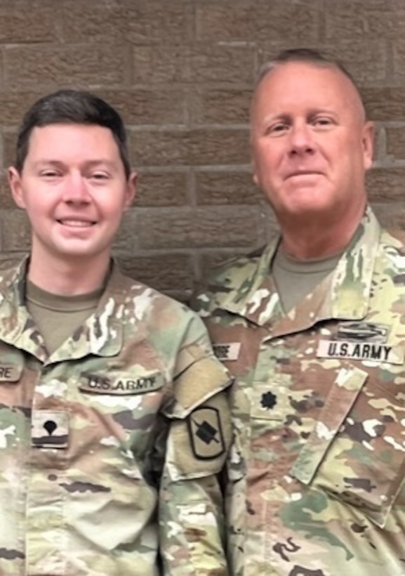 Passing the torch: Army Reserve father supports son's military aspirations
