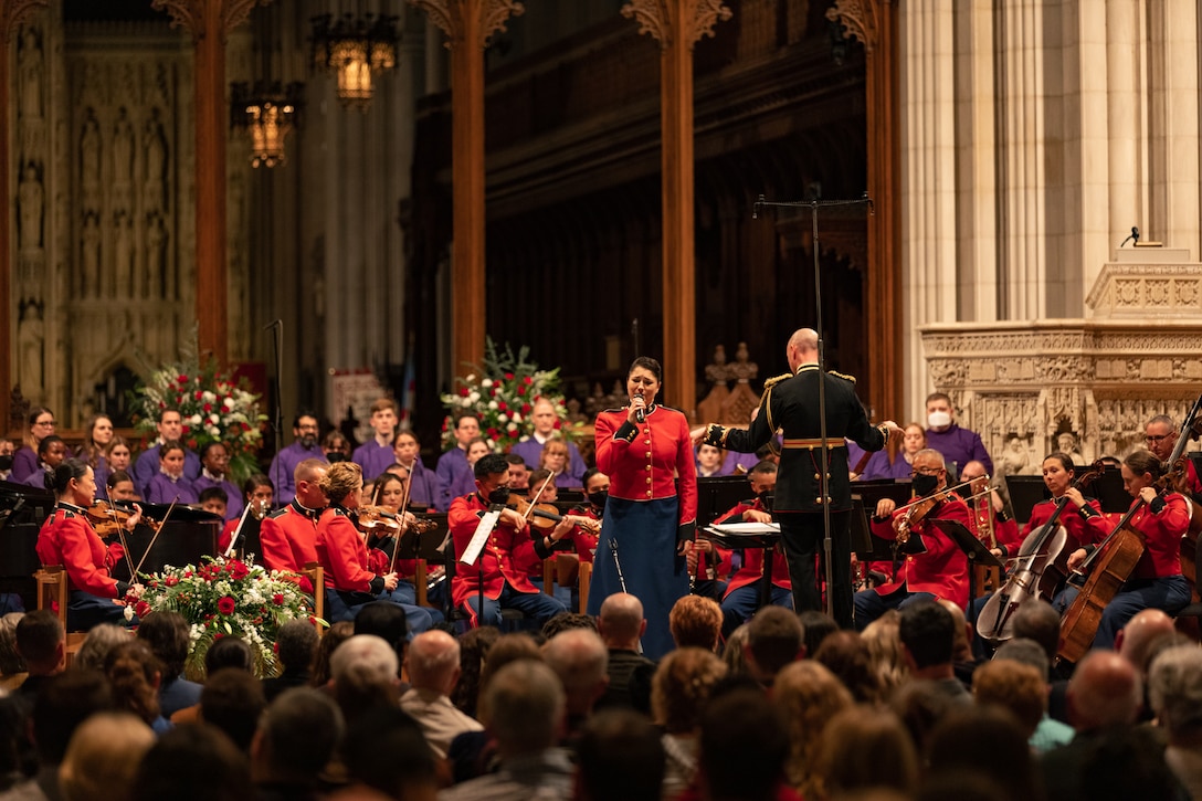 On Veterans Day 2022, the Marine Chamber Orchestra performed a concert with the Washington National Cathedral Choir honoring those who have served the country.

(U.S. Marine Corps photos by Staff Sgt. Chase Baran/released)